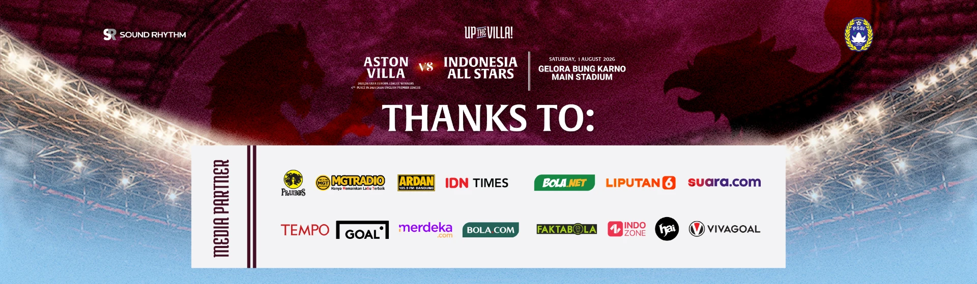 Media Partner Aston Villa Pre-Season Tour Indonesia 2026